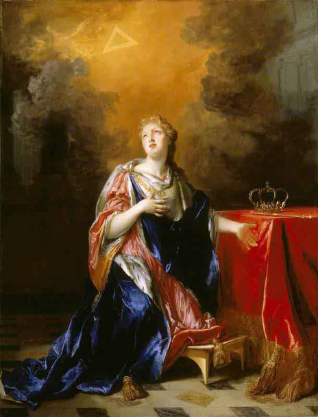 Saint Margaret, Queen Of Scotland By Nicolas De Largilliere