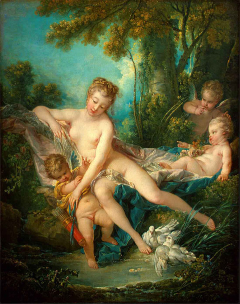 The Bath Of Venus By Francois Boucher