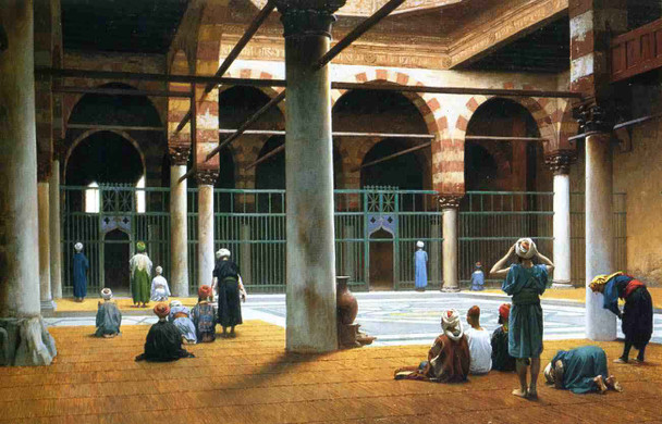 Interior Of A Mosque By Jean Leon Gerome