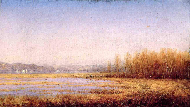 Marshes Of The Hudson By Sanford Robinson Gifford