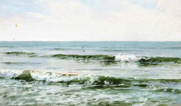 Rolling Surf By William Trost Richards By William Trost Richards