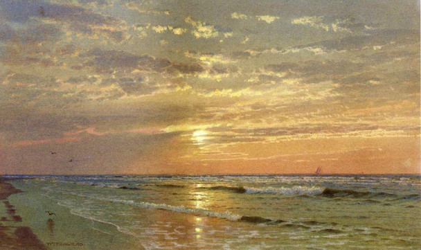 Sunrise, Atlantic City By William Trost Richards By William Trost Richards