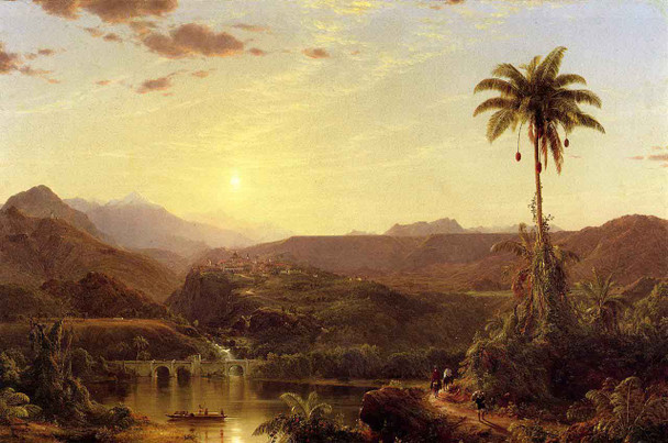 The Cordilleras Sunrise By Frederic Edwin Church By Frederic Edwin Church