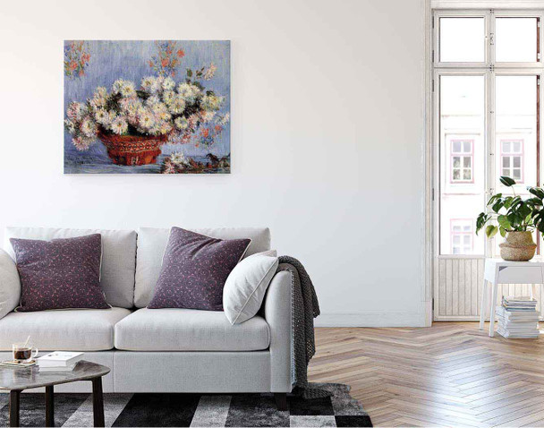Chrysanthemums By Claude Oscar Monet