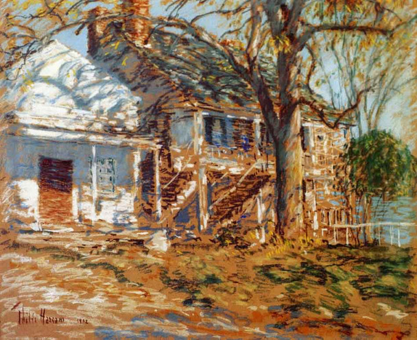The Brush House By Frederick Childe Hassam  By Frederick Childe Hassam