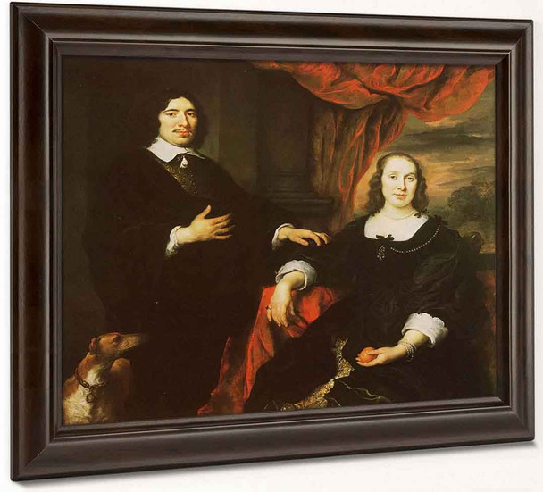 Portrait Of A Couple By Govaert Flinck
