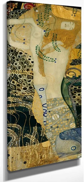 Water Snakes By Gustav Klimt