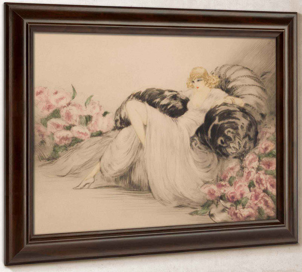 Lounging 1935 by Louis Icart