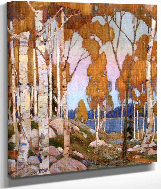 Decorative Landscape Birches By Tom Thomson Reproduction from Cutler Miles