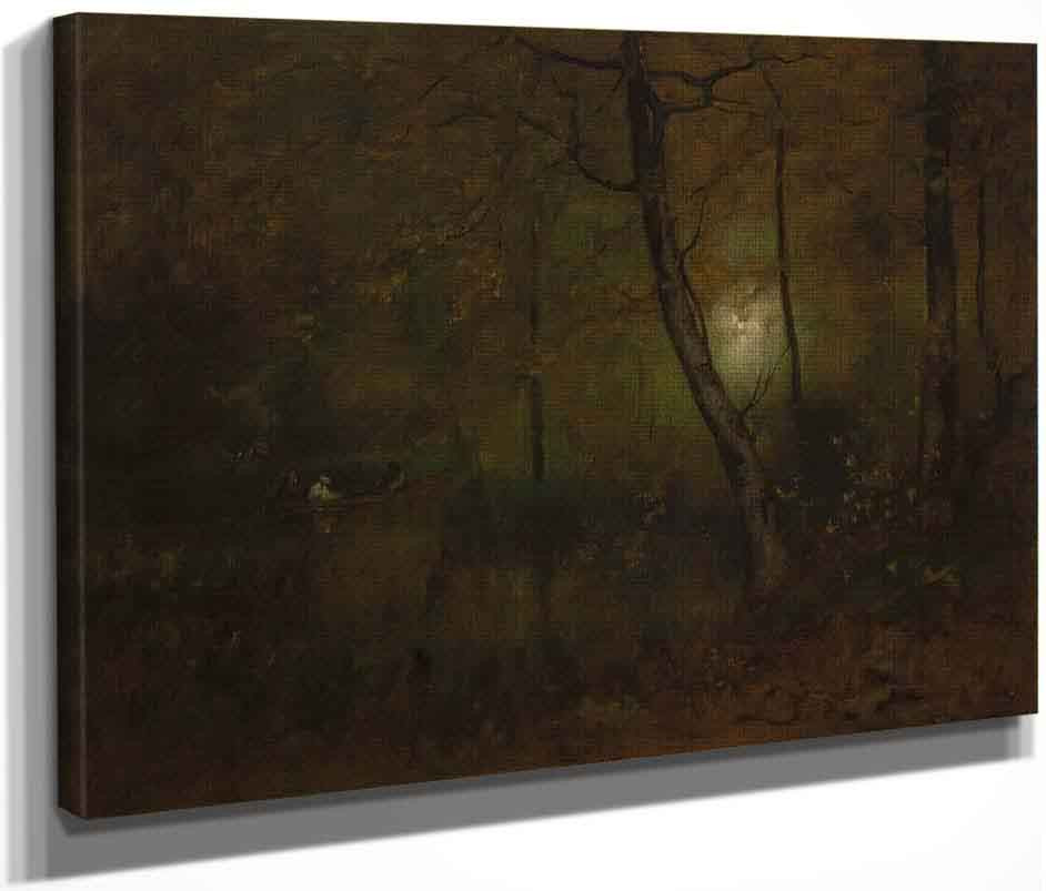 Woods At Montclaiir By George Inness Art Reproduction from Cutler Miles.