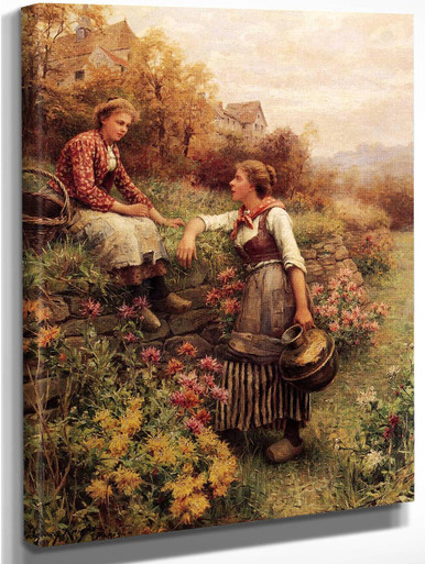 Marie And Diane By Daniel Ridgway Knight Art Reproduction