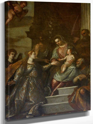 Marriage Of St. Catherine By Paolo Veronese Art Reproduction from ...
