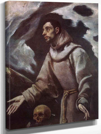 The Ecstasy Of St Francis By El Greco Art Reproduction from Cutler Miles.