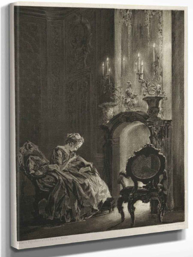 Woman Reading At The Fireside By Adolph Von Menzel Art