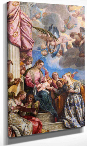 The Mystic Marriage Of Saint Catherine Of Alexandria1 By Paolo Veronese ...
