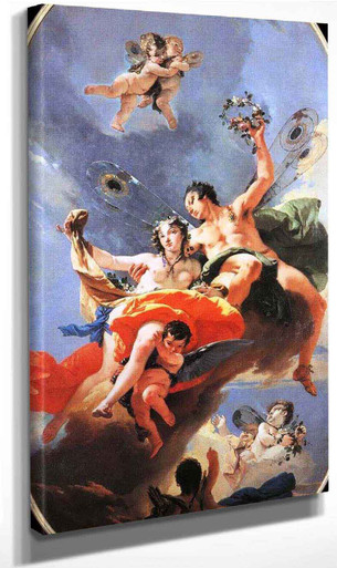 The Triumph Of Zephyr And Flora By Giovanni Battista Tiepolo Print