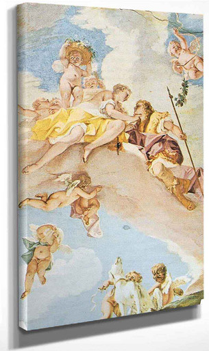 Venus And Adonis By Sebastiano Ricci Print or Painting Reproduction