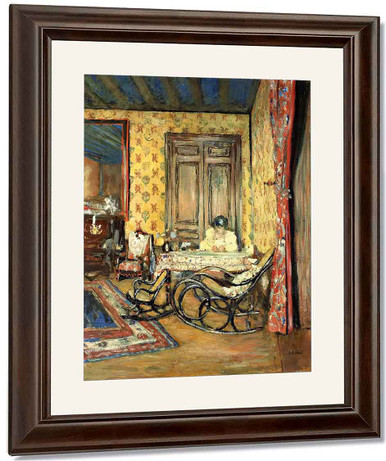 Edouard Vuillard、画集画額付 Interior With Rocking Chairs By Edouard Vuillard Reproduction
