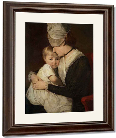 Portrait Of Mrs Anne Carwardine And Her Eldest Son Thomas By George ...