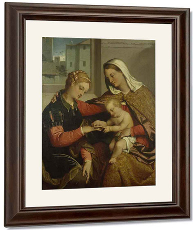 The Mystic Marriage Of Saint Catherine By Giovanni Battista Moroni ...
