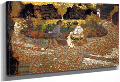In The Garden By Edouard Vuillard Print or Oil Painting