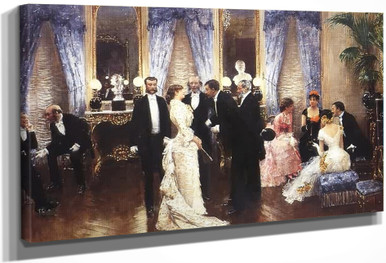 Oil Painting Replica Soiree Mondaine by Jean Georges Béraud (1849-1936,  France)