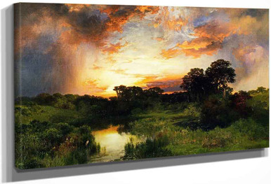 Sunset From The Inlet By Thomas Moran Print Or Oil Painting