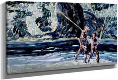 George Luks、TROUT FISHERMEN,BERK HILLS