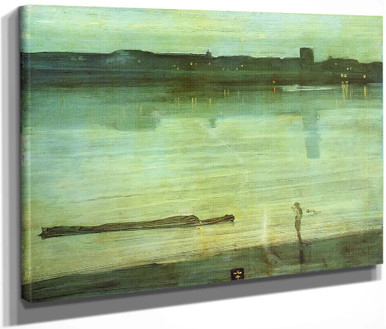 Nocturne In Blue And Green By James Abbott Mcneill Whistler Print
