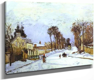 The Road To Versailles At Louveciennes By Camille Pissarro Print