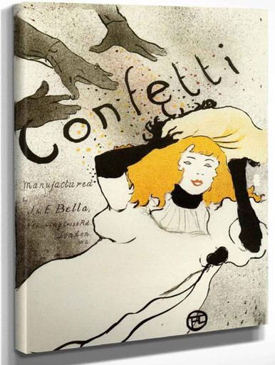 Confetti By Henri De Toulouse Lautrec Art Reproduction from Cutler