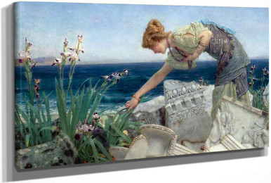 Among The Ruins by Sir Lawrence Alma Tadema Art Reproduction from