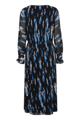 Black and Blue Patterned Dress