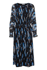 Black and Blue Patterned Dress