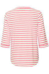 Pink And White Striped T-Shirt
