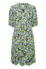 Blue And Green Floral Dress