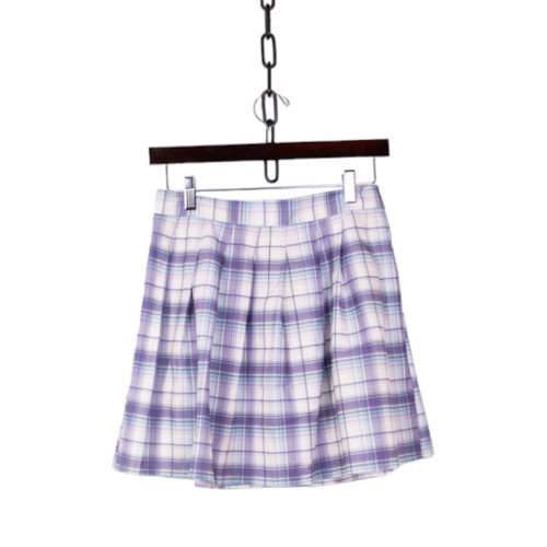Plaid Purple Mini Skirt