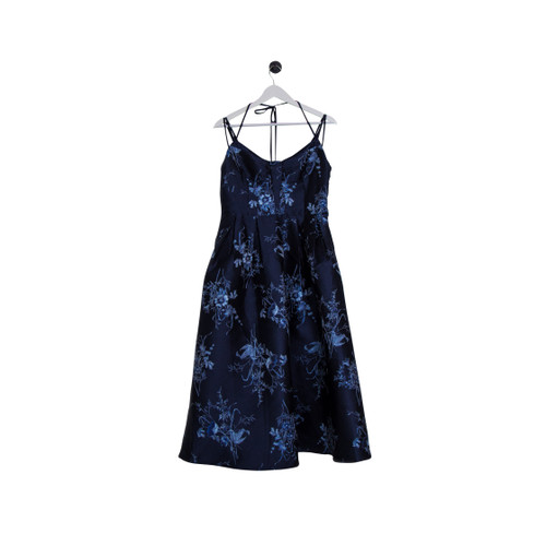 Blue Floral Tea Dress