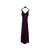 Purple Sparkling Silk Evening Gown