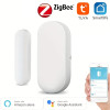 Tuya Zigbee Door Sensor Smart Home Security Window Detector Automatic Sliding Door Magnetic Contact Sensor Support Alexa Google