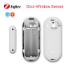 Tuya Zigbee Door Sensor Smart Home Security Window Detector Automatic Sliding Door Magnetic Contact Sensor Support Alexa Google
