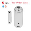 Tuya Zigbee Door Sensor Smart Home Security Window Detector Automatic Sliding Door Magnetic Contact Sensor Support Alexa Google