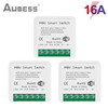 AUBESS 16A Tuya WiFi Mini DIY Smart Switch 2 Way Control Smart Home Automation Module Via Alexa Google Home Alice Smart Life App