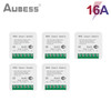 AUBESS 16A Tuya WiFi Mini DIY Smart Switch 2 Way Control Smart Home Automation Module Via Alexa Google Home Alice Smart Life App