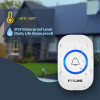 Fuers M557 Doorbell Waterproof Wireless Chime Home Doorbell Intelligent 32 Songs Smart Doorbell Alarm With Battery