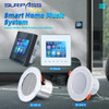 Smart Home Music System 2.8 Inch Bluetooth Wall Amplifier FM Radio Mini Music Panel Stereo Full-range Ceiling Speaker Audio Kit