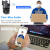 50X Zoom PTZ 6MP 4K Wi-Fi Surveillance IP Camera Warning Light Color Night Vision Human Detect Smart Home Outdoor Security Cam