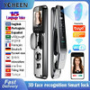 Tuya APP Wifi 3D Face Recognition Smart Door Lock Camera Fingerprint Digital Lock with Key Code Nfc Card for Home Apartments