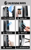 Tuya APP Wifi 3D Face Recognition Smart Door Lock Camera Fingerprint Digital Lock with Key Code Nfc Card for Home Apartments