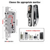 Tuya APP Wifi 3D Face Recognition Smart Door Lock Camera Fingerprint Digital Lock with Key Code Nfc Card for Home Apartments